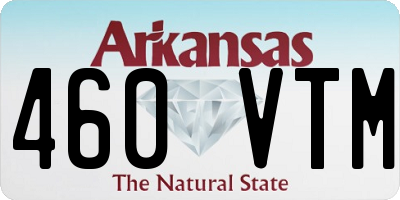 AR license plate 460VTM