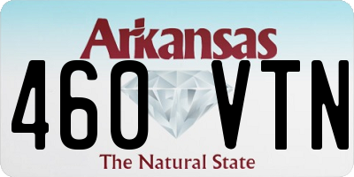 AR license plate 460VTN