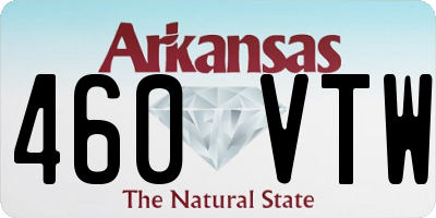 AR license plate 460VTW