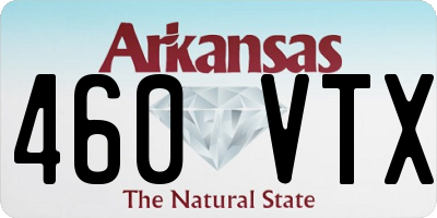 AR license plate 460VTX