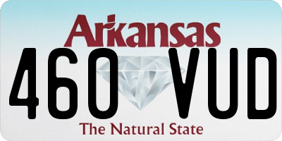 AR license plate 460VUD