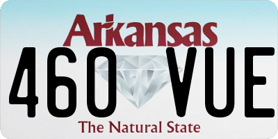 AR license plate 460VUE