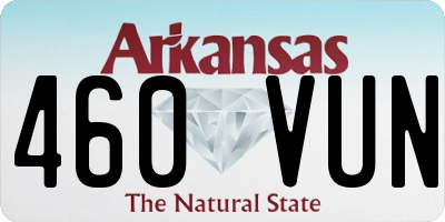 AR license plate 460VUN