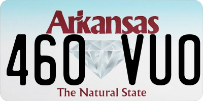 AR license plate 460VUO