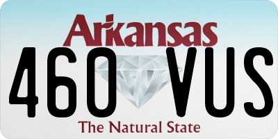 AR license plate 460VUS