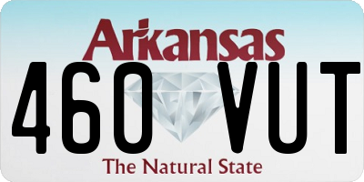 AR license plate 460VUT