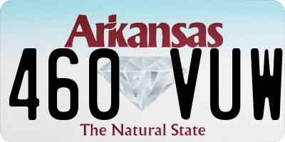 AR license plate 460VUW