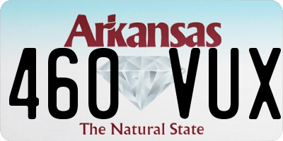 AR license plate 460VUX