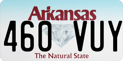 AR license plate 460VUY