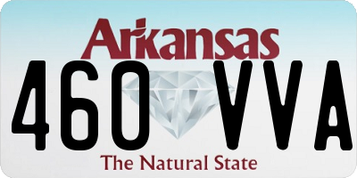 AR license plate 460VVA