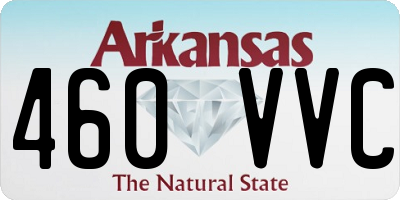 AR license plate 460VVC