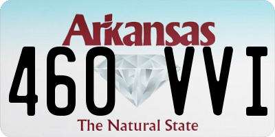AR license plate 460VVI