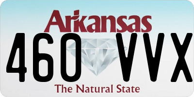 AR license plate 460VVX