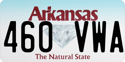 AR license plate 460VWA