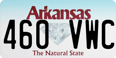 AR license plate 460VWC