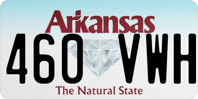 AR license plate 460VWH