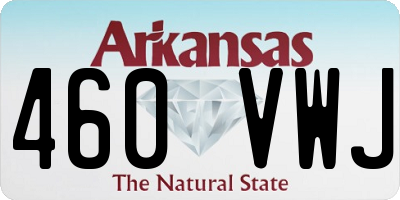 AR license plate 460VWJ