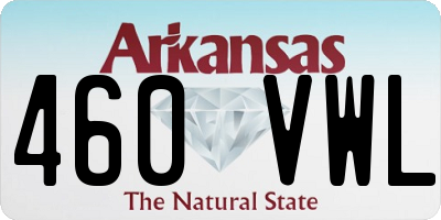 AR license plate 460VWL