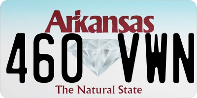 AR license plate 460VWN