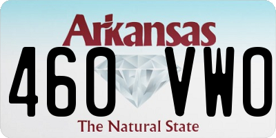 AR license plate 460VWO