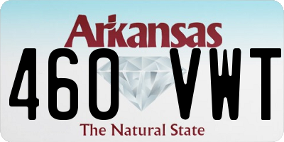 AR license plate 460VWT