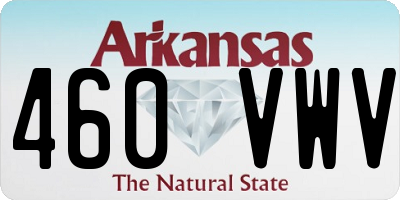 AR license plate 460VWV