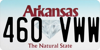 AR license plate 460VWW