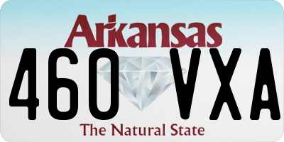 AR license plate 460VXA