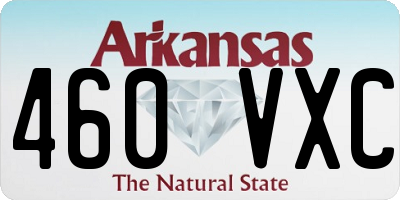 AR license plate 460VXC