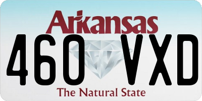 AR license plate 460VXD