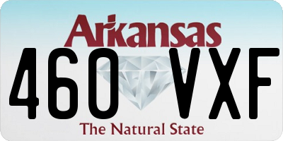 AR license plate 460VXF
