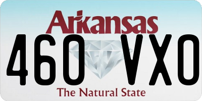 AR license plate 460VXO