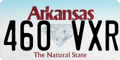 AR license plate 460VXR