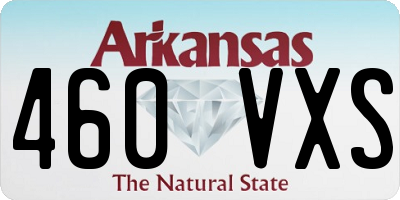 AR license plate 460VXS