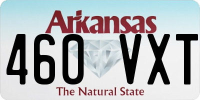 AR license plate 460VXT
