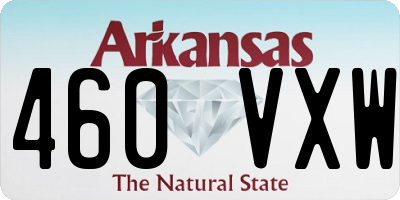 AR license plate 460VXW