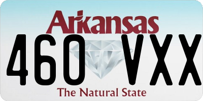 AR license plate 460VXX