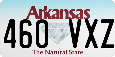 AR license plate 460VXZ