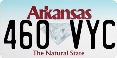 AR license plate 460VYC