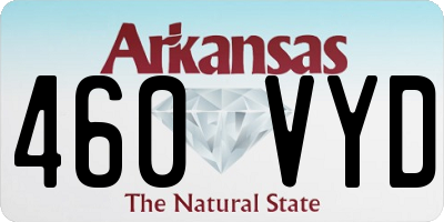 AR license plate 460VYD
