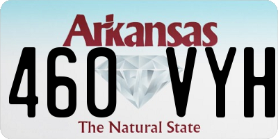AR license plate 460VYH