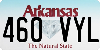 AR license plate 460VYL