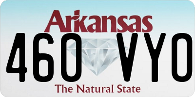 AR license plate 460VYO