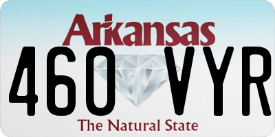 AR license plate 460VYR