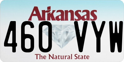 AR license plate 460VYW
