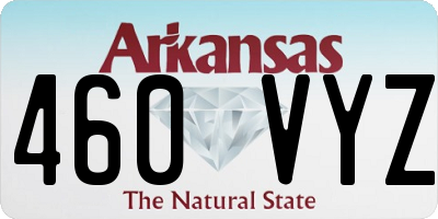 AR license plate 460VYZ