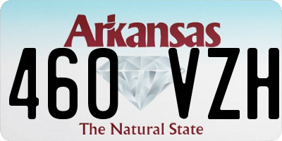 AR license plate 460VZH