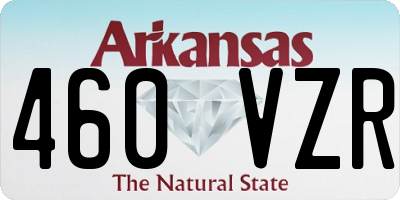 AR license plate 460VZR