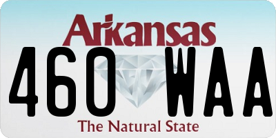 AR license plate 460WAA