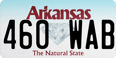 AR license plate 460WAB
